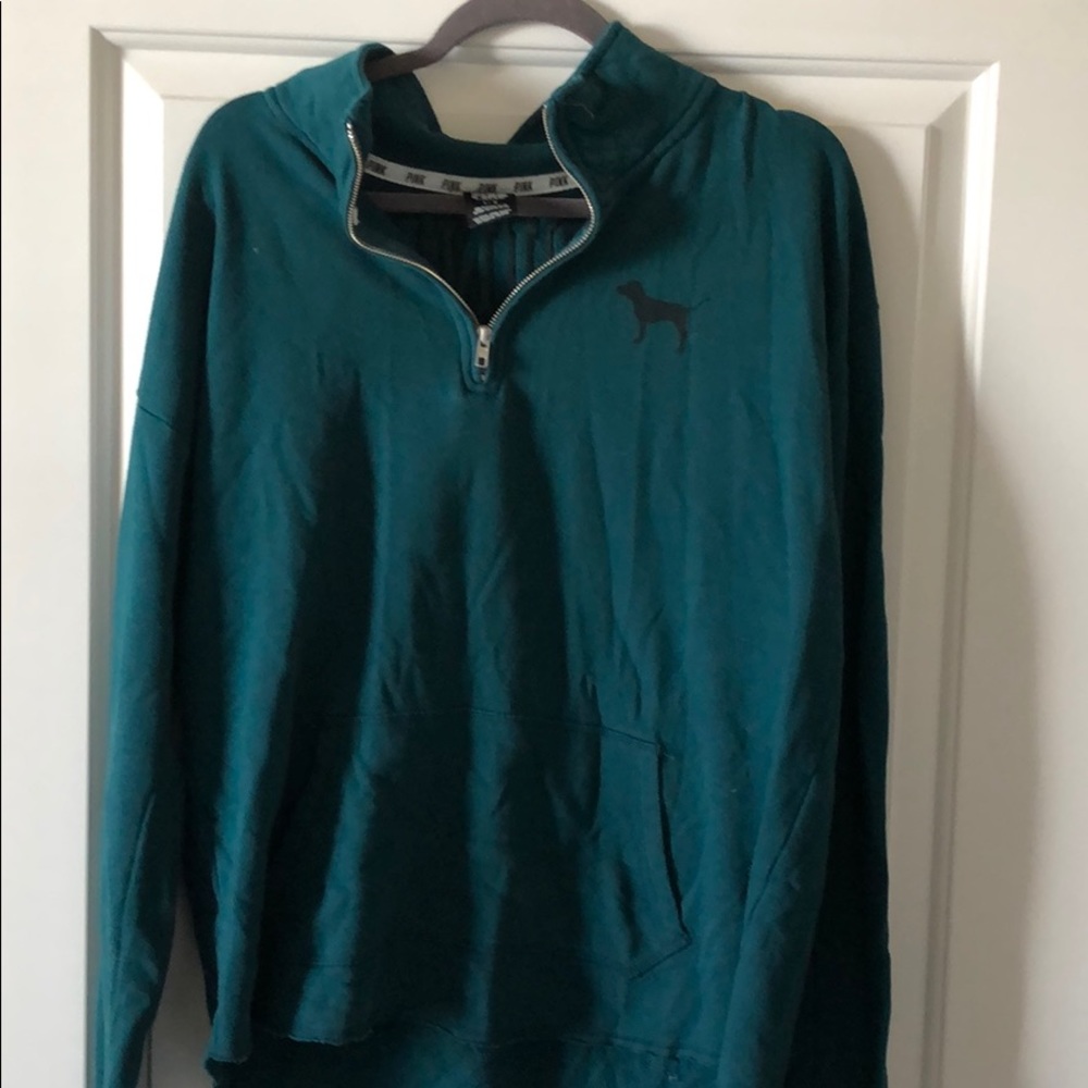 VS pink crew neck sweatshirt